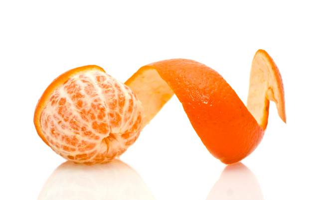 Tratamientos estéticos con cáscara de mandarina