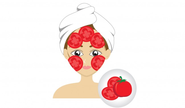 Cómo utilizar tomate para tratar la piel grasa, el acné y las quemaduras