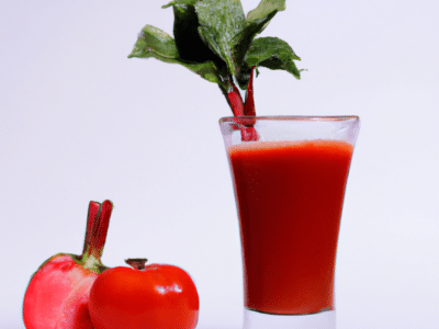 jugo de tomate de árbol y rábano